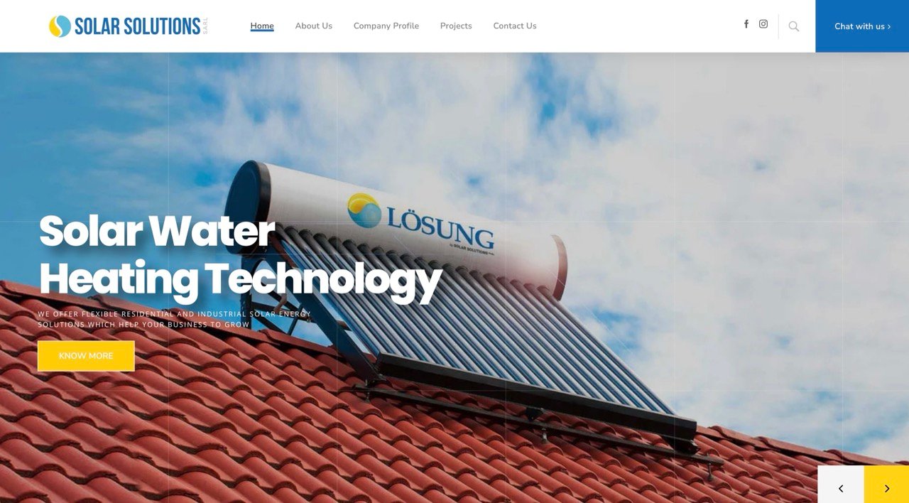 Solar Solutions Website